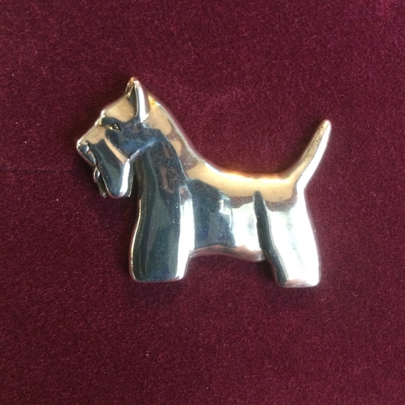 Hand & Hammer Sterling Scottish Terrier Lapel Pin - Picture 1 of 10